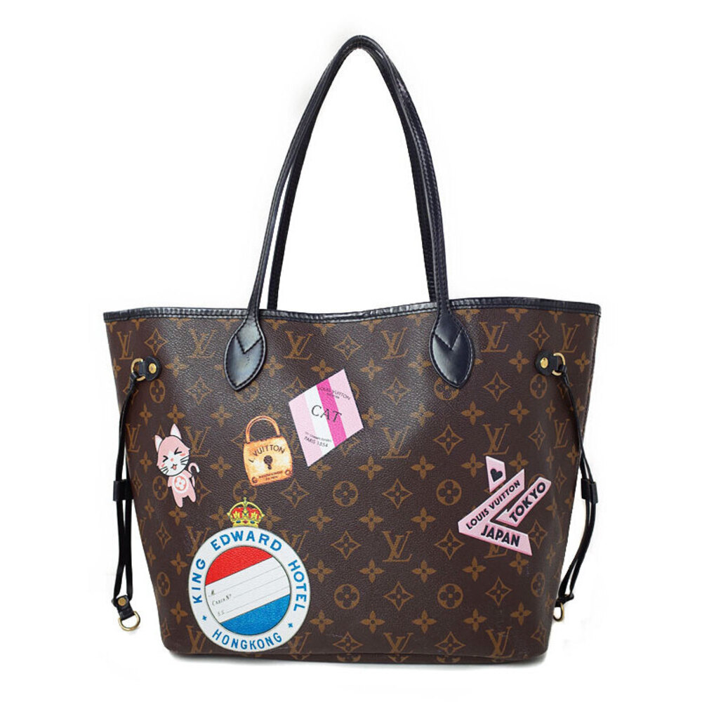 Louis Vuitton Bag Tote Brown Neverfull Monogram Leather - Picture 2 of 8